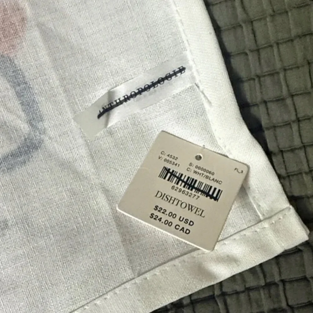 Anthropologie Christmas Dish Towel